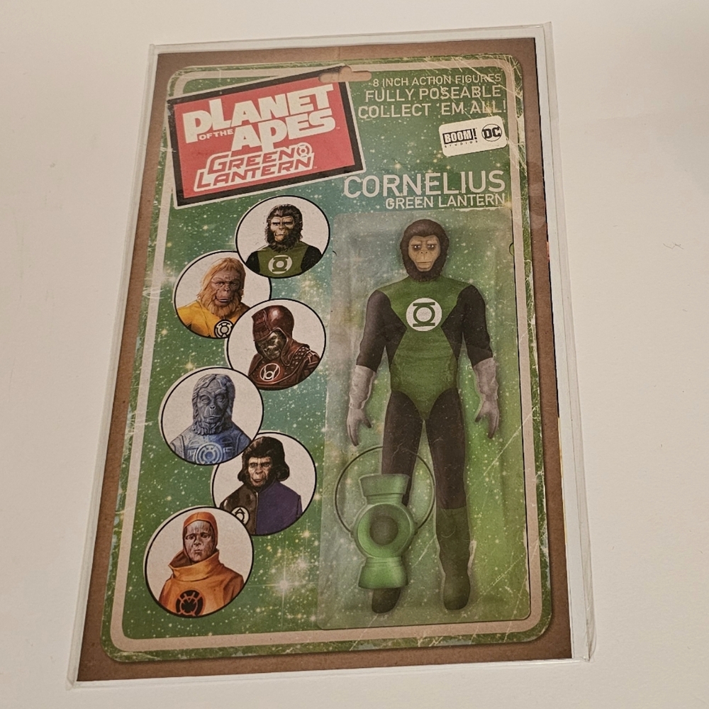 Planet of the Apes Green Lantern 2017 #1 Action Figure Cover
